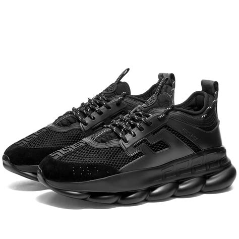 versace chain reaction sneakers black|Versace chain reaction sneakers price.